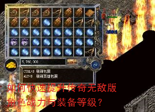 如何快速提升传奇无敌版角色战力与装备等级? 如何快速提升传奇无敌版角色战力与装备等级?