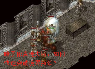 暗黑修真迷失版:如何快速突破境界瓶颈? 暗黑修真迷失版:如何快速突破境界瓶颈?