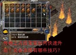 传奇上古投宝宝如何快速升级?装备选择有哪些技巧? 传奇上古投宝宝如何快速升级?装备选择有哪些技巧?