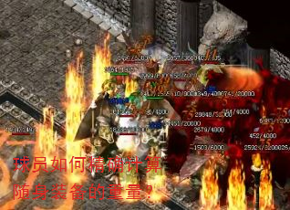 球员如何精确计算随身装备的重量? 球员如何精确计算随身装备的重量?