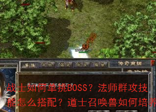 战士如何单挑BOSS?法师群攻技能怎么搭配?道士召唤兽如何培养? 战士如何单挑BOSS?法师群攻技能怎么搭配?道士召唤兽如何培养?