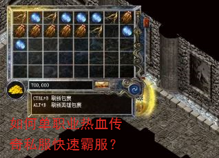 如何单职业热血传奇私服快速霸服? 如何单职业热血传奇私服快速霸服?