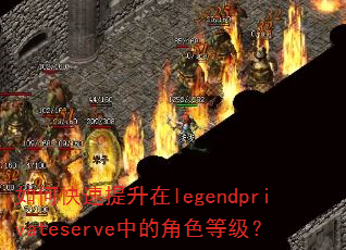 如何快速提升在legendprivateserve中的角色等级? 如何快速提升在legendprivateserve中的角色等级?