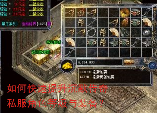 如何快速提升沉默传奇私服角色等级与装备? 如何快速提升沉默传奇私服角色等级与装备?