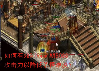 如何有效削弱前期BOSS攻击力以降低杀怪难度? 如何有效削弱前期BOSS攻击力以降低杀怪难度?