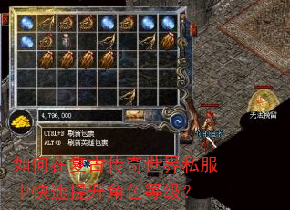 如何在复古传奇世界私服中快速提升角色等级? 如何在复古传奇世界私服中快速提升角色等级?
